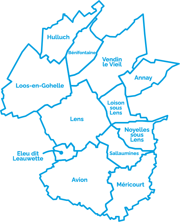 carte du territoire de la cpts la gohelle